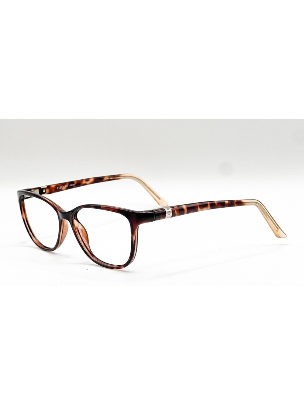 Elle EL13404 DB Demi Brown Rectangle Authentic Eyeglass Frames 52-15-135